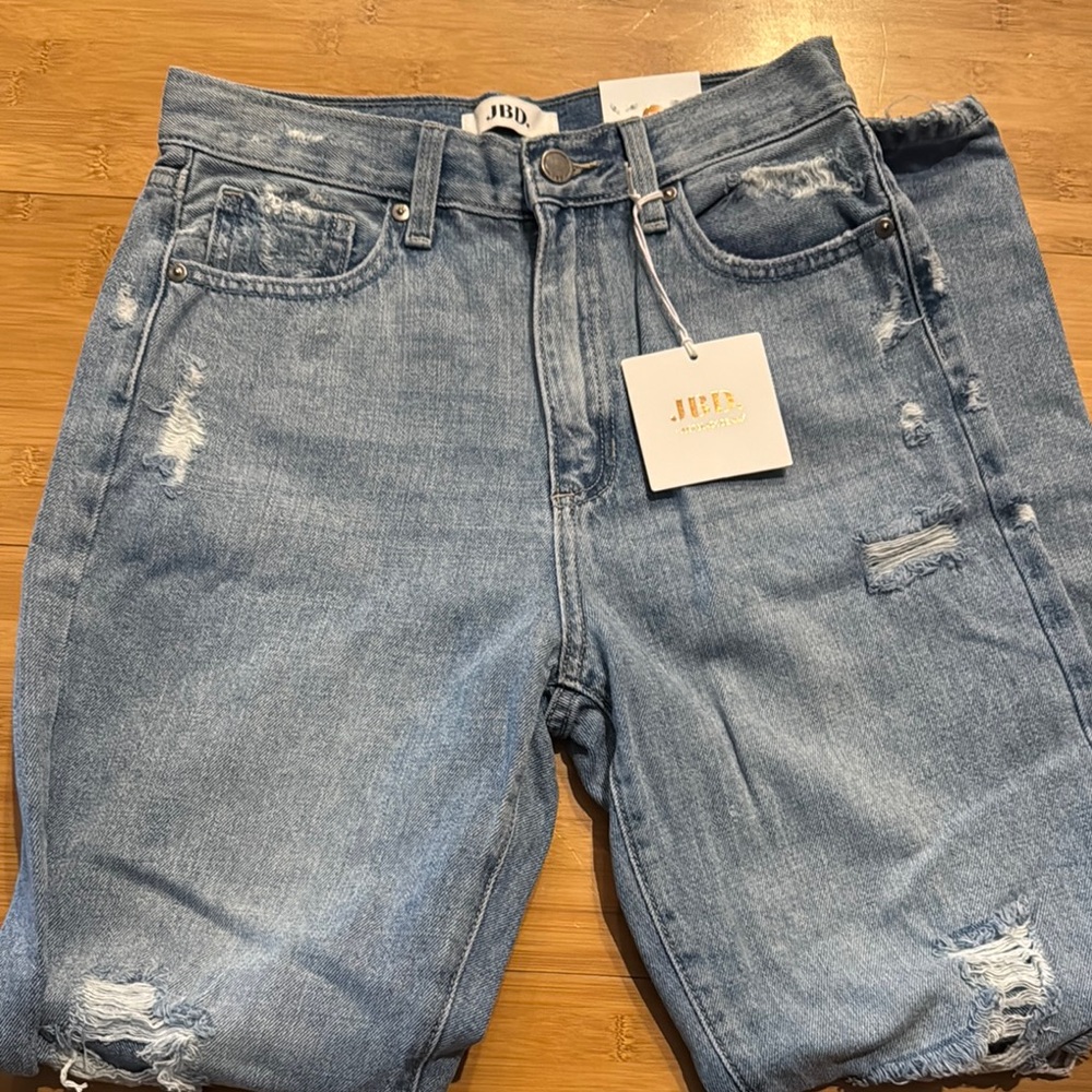 Light Denim High Rise Dad Jean - Picture 2 of 6